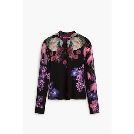 T-shirt met lange mouwen bloemenprint dames Desigual