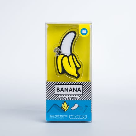 Mustard jack splitter - audio splitter koptelefoon splitter 3.5 - Banana