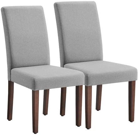 Eetkamerstoelset – Set van 2 – Met hoge rugleuning en comfortabel zitkussen
