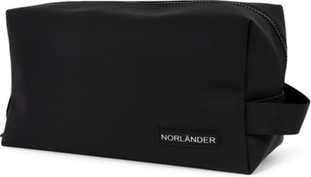 Norlander Dull PU Toilettas Zwart - reistasje -