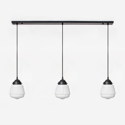 3 x Cadence lampen aan plafondbalk Moonlight - Art Deco Trade