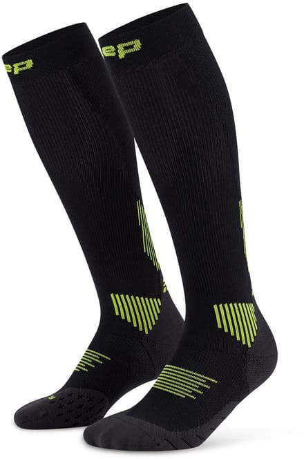 CEP Compressiekousen Core Run 5.0 - zwart/groen