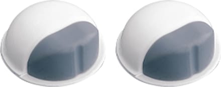 AMIG Deurstopper/deurbuffer - 2x - D50mm - zelfklevend - wit