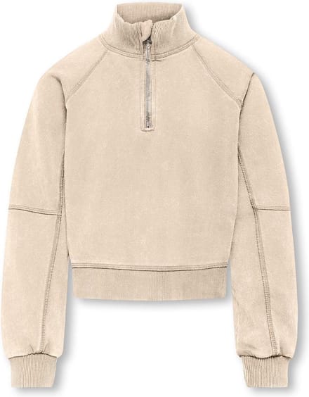 ONLY KOGDONNA L/S HALF ZIP WASHED UB SWT Meisjes Trui - Maat 146/152