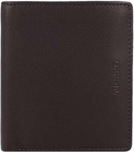 Picard Brooklyn Portemonnee Leer 9 cm - Jongens - Horizontaal - cafe