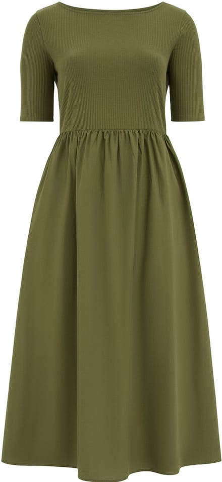 WE Fashion Dames jersey maxi jurk - Curve
