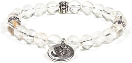 Mala Armband Bergkristal Elastisch met Ohm
