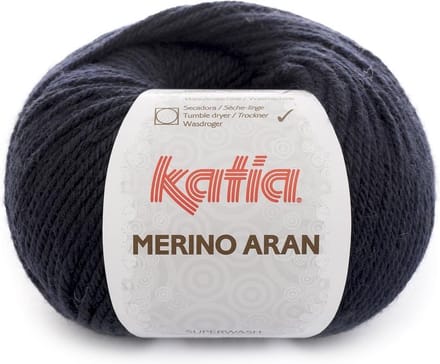 Katia Merino Aran - 05 donker marineblauw - Merinogaren