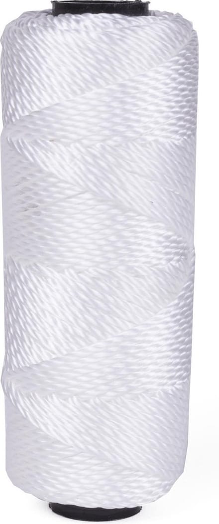 Benson Bouwlijn touw - 1,8 mm dikte - 50 meter lengte - wit - hoge treksterkte