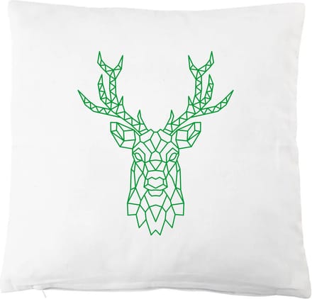 Rendier Kerstmis Kussenhoes - Groen - 45x45 cm - Specialties By Eizook