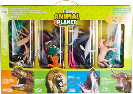 Dierenset 60 stks 4 soorten dieren