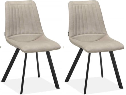 Eetkamerstoel Pluto - Sand (set van 2 stuks)