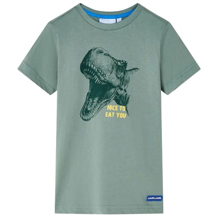 vidaXL - Kindershirt - 104 - kakikleurig