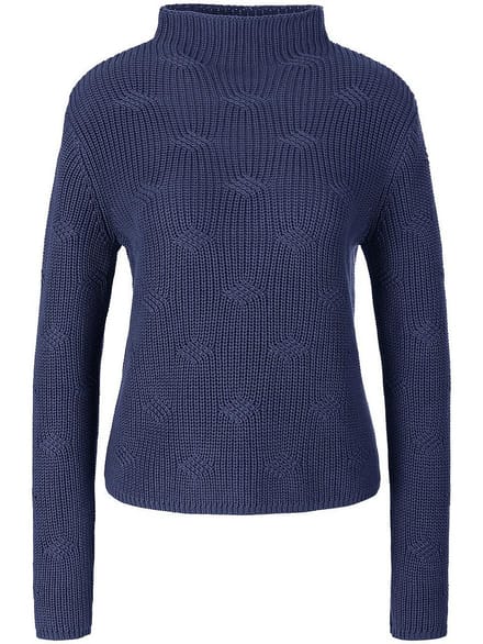 Trui 100% SUPIMA®-katoen Van Peter Hahn blauw