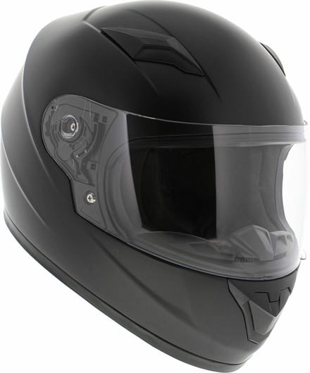 Vito Bambino kinder integraal helm mat zwart - Maat YS 47-48 cm - Motorhelm Brommerhelm
