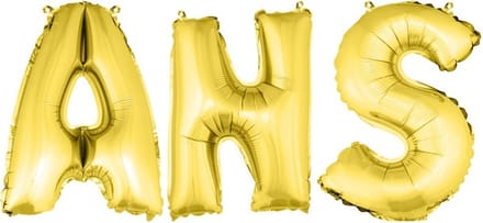 HOBI - Goudkleurige ANS aluminium letter ballonnen