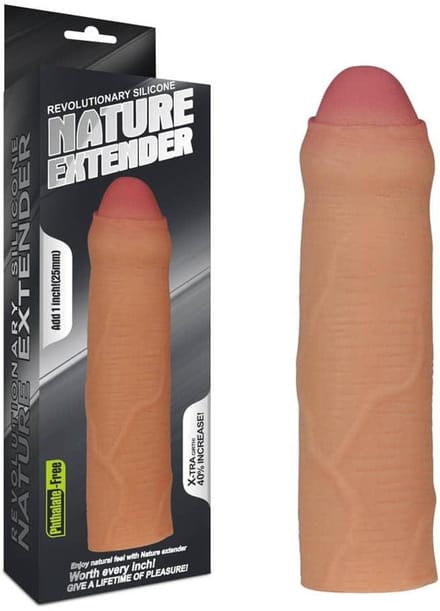 Lovetoy - Nature Silicone Extender - 1 inch - Realistisch - Silicone