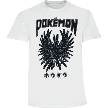 Pokémon - Gaming T-shirt - Ho-oh - S tot XL - voor Mannen - wit