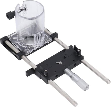 Freesmal - Routermal Sjabloon - Houtbewerking Precisie - Aluminiumlegering Constructie - 0-18 mm Bereik - Zilver