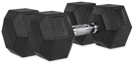 VirtuFit Hexa Dumbbell Pro Set - 2 x 35 kg - Hexagon Dumbbell - Krachttraining - Set van 2