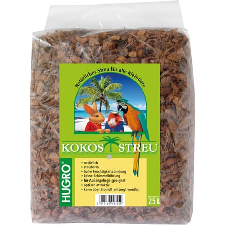 2x25l Hugro kokosstrooisel voor kleine dieren