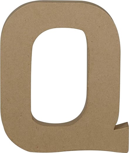 Decopatch Letter - 20 cm - Papier marche - Letter Q