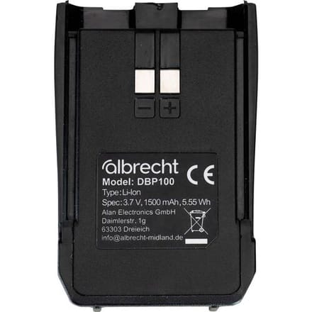 Albrecht Accu voor draadloos apparaat 1500 mAh