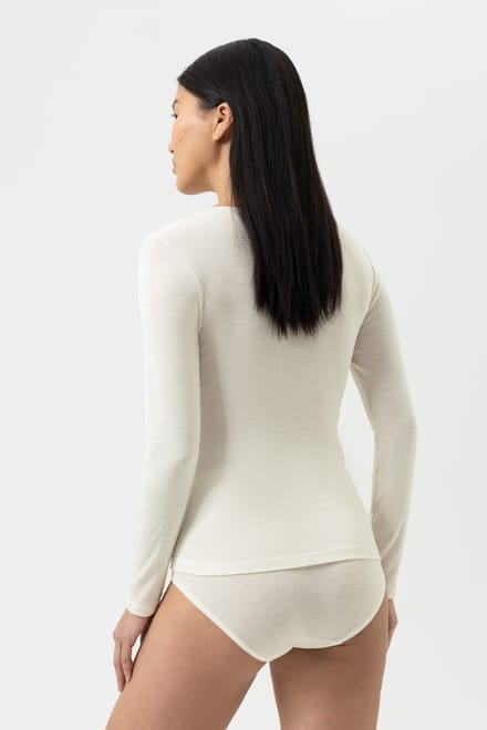 mey Damen Shirt Met Lange Mouwen Serie Wool&Silk