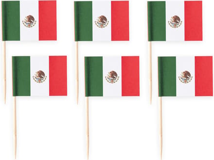 150x Cocktailprikkers Mexico - Hapjes Cocktail Tapas Zomer Terras