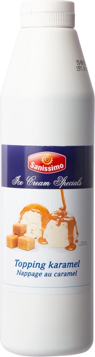 Sanissimo Topping caramel ice cream specials - Fles 1 kilo