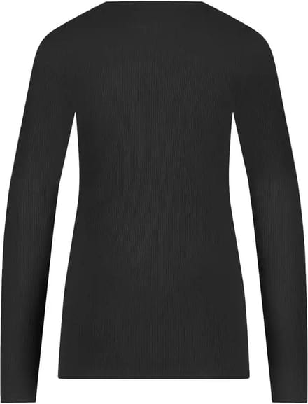 Ten Cate thermo long sleeve zwart rib voor Dames | Maat M
