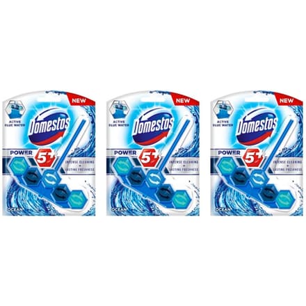Glorix Toiletblok Power 5 Blue Water Ocean 3 x 53 g