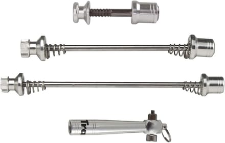 Quick Release Beveiligingsskewer Set voor Fietsen - Zilver