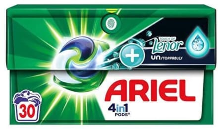Ariel 4in1 Wasmiddel Pods Lenor Unstoppables - 30 stuks