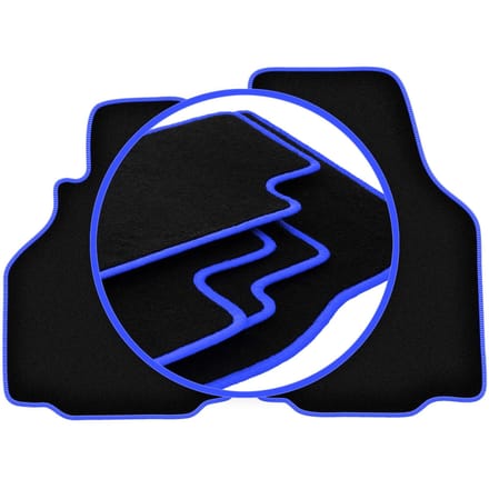 CARLUX-BLUE automatten voor: Porsche Boxster (type 986) coupé, cabrio (1997-2004)