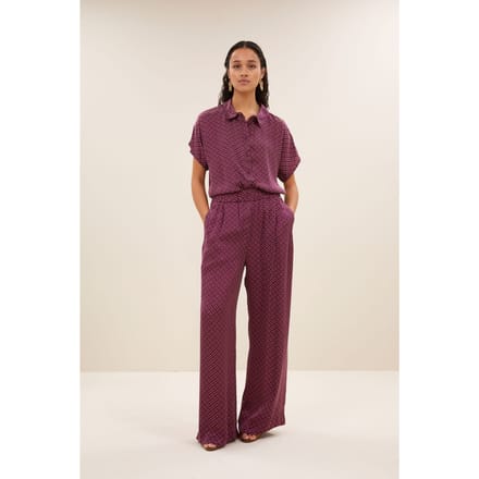By-Bar Benji Pixel Pants Pixel Print Größe: S | Ausgestellte Hosen Outlet | Damen