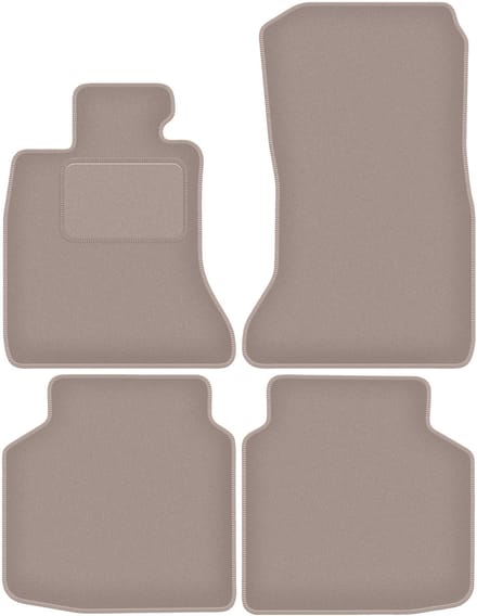 Beige velours vloermatten voor: BMW 7 F02 LONG (2008-2015)