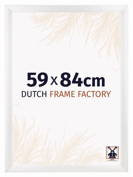 Fotolijst 59x84 cm - MDF - Wit Hoogglans - Praag