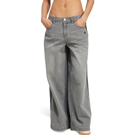 Adidas adicolor Broeken Dames - Grijs - Maat 30 - Mesh/Synthetisch