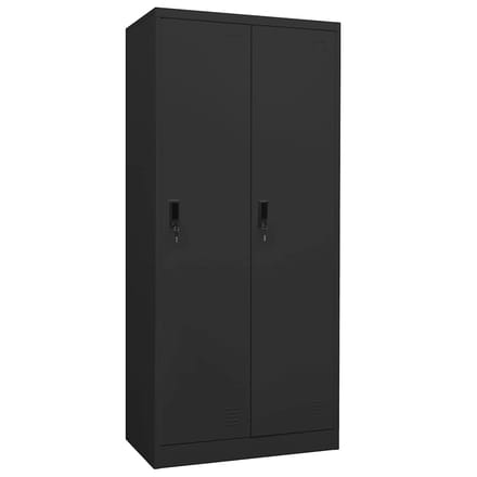 vidaXL - Kledingkast - 80x50x180 - cm - staal - antracietkleurig