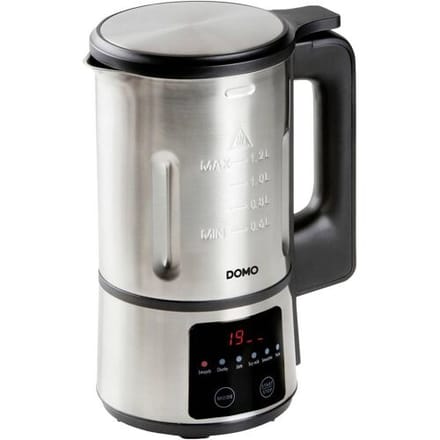 DOMO DO727BL Soepmaker ‘My Soup Express’ – 1,2L - 6 programma’s – RVS – Zwart