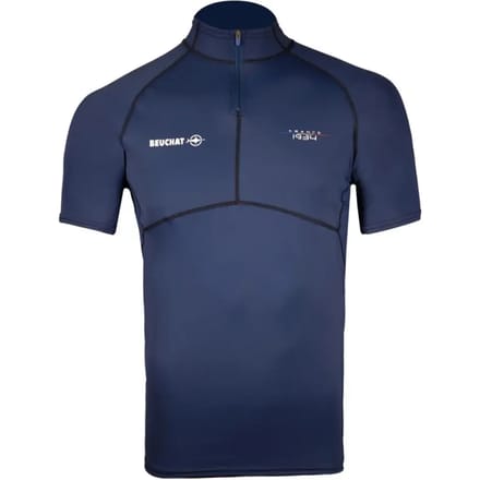 Beuchat Atoll Korte Mouw Rash Guard Blauw XS Man