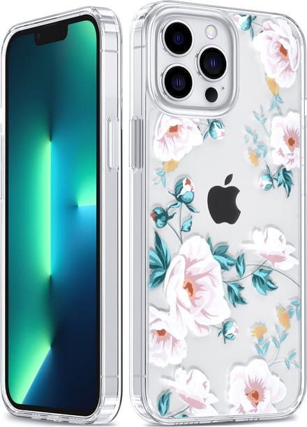 UNIQ Accessory - Transparant & Print Telefoonhoesje voor Apple iPhone 13 Pro Max - TPU & Acrylic Bescherming