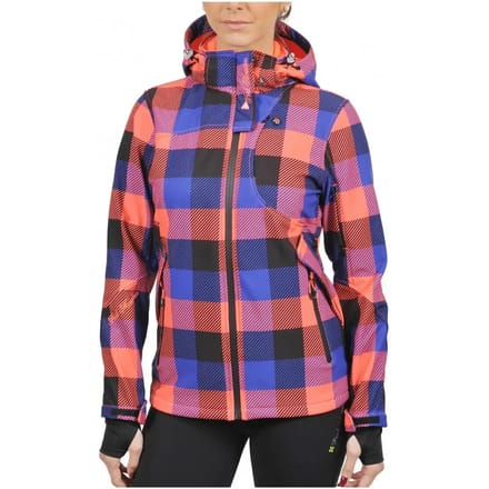 Vrouwen softshell jacket met print Peak Mountain Aveny