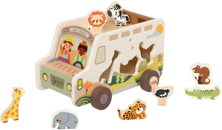 Classic World Houten Avonturen Safari Auto Vormenstoof, 9dlg.