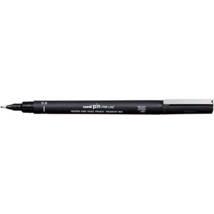 Fineliner Uni-ball Pin 0.6mm zwart |