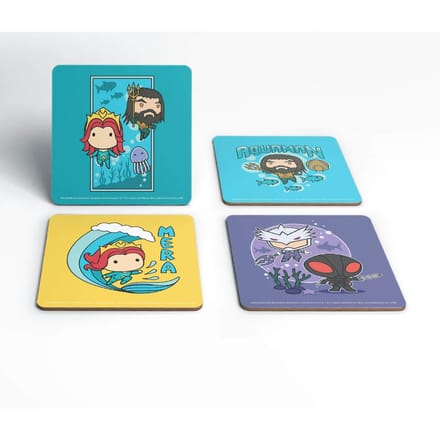 Aquaman Chibi onderzetters (Set van 4)