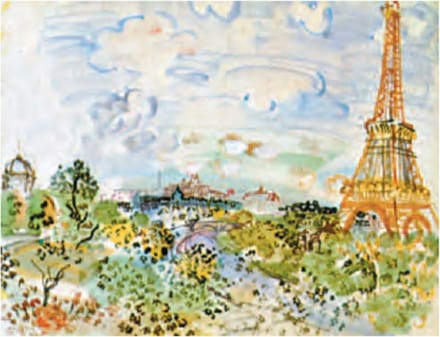Raoul Dufy - Eiffeltoren - Kunstposter - 60x80 cm