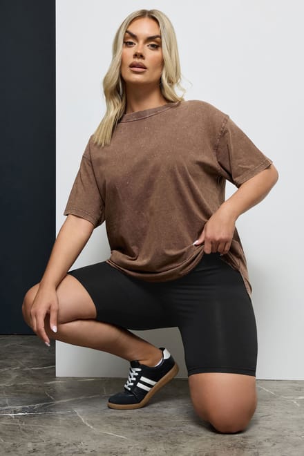 Yours Set Van 2 Leggingshorts Met Stretch In Zwartsize 60