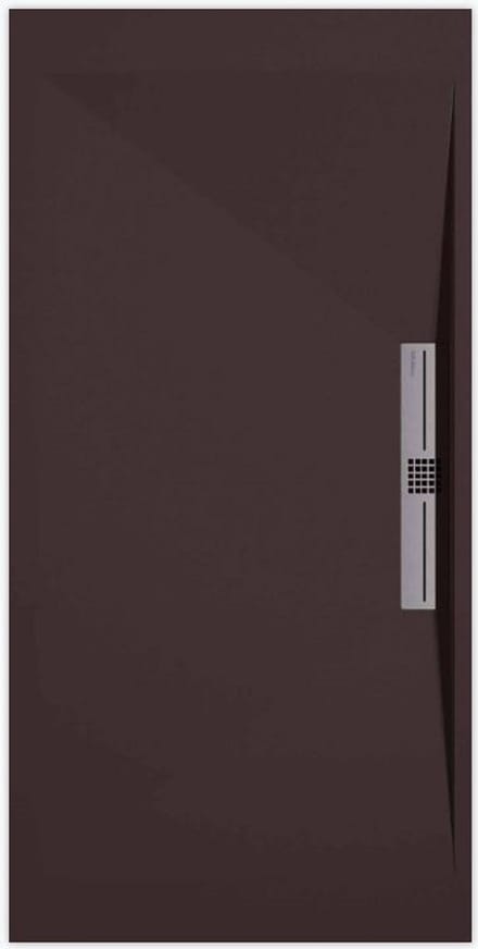 Sanifun douchebak Stone Side Chocolate Smooth 1600 x 800 S